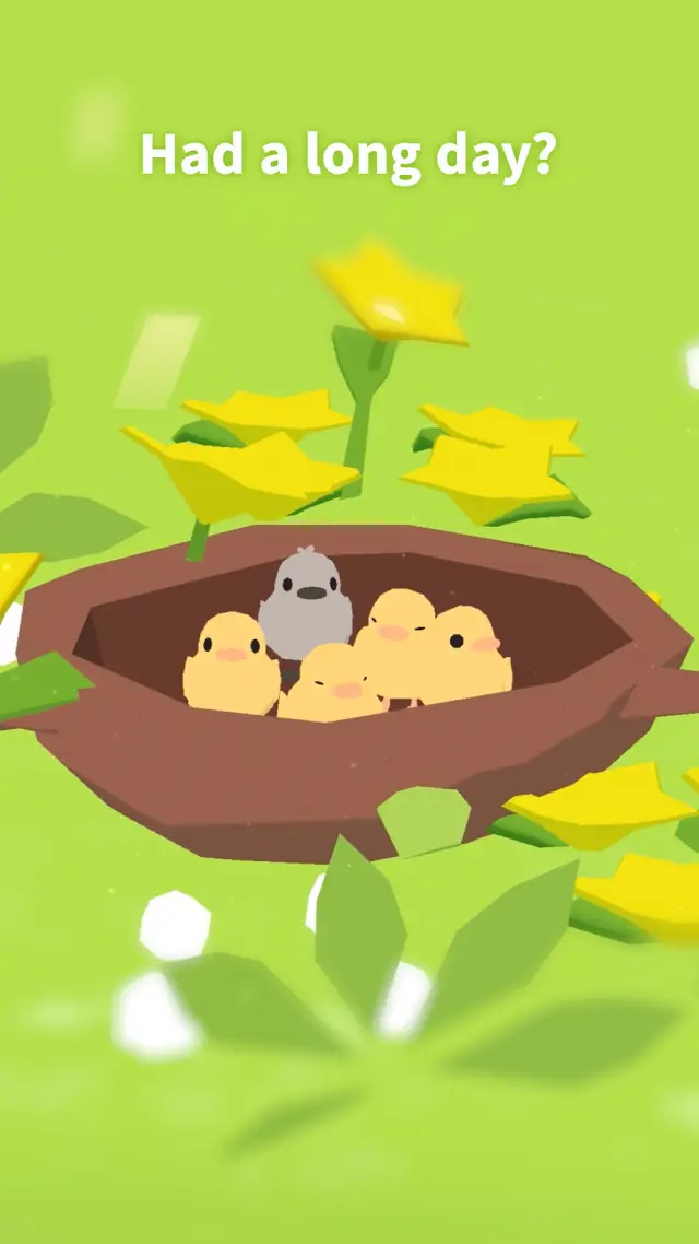 Forest Island: Relaxing Game, schermata con gli animali dell'isola